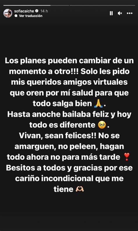 Sofía Caiche, a la espera de resultados de su biopsia, regresó a casa tras ser hospitalizada