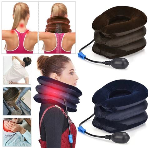 Buy Cervical Neck Traction Device Collar Brace Support Pain Relief ...