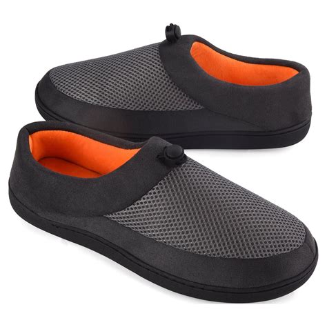 VONMAY Men's Memory Foam Slippers, Anti-skid, Indoor/Outdoor Use ...