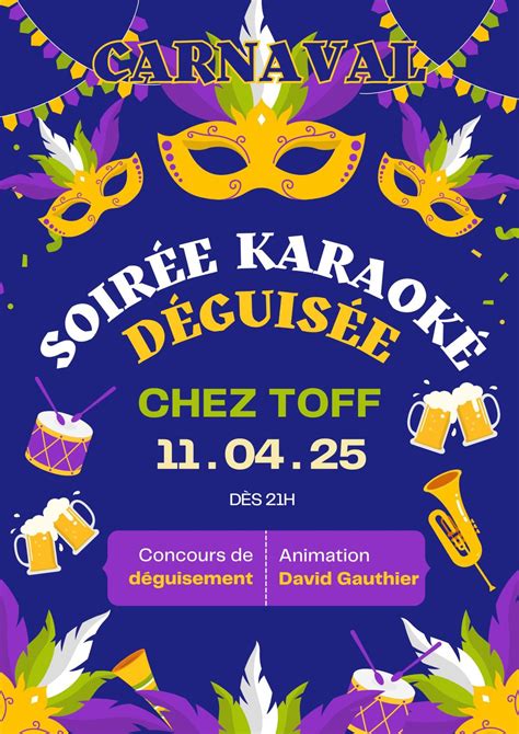Soirée carnaval , Complexe Sportif Genappe, 11 April 2025 | AllEvents