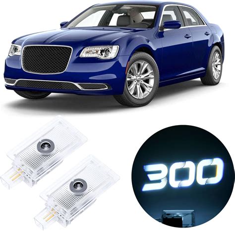 Buy QUNSUNUS Never Fade Car Door LED Logo for Chrysler 300, Car Door ...