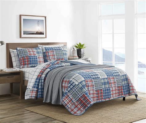 Amazon.com: Nautica - Twin Quilt Set, Reversible Cotton Bedding with ...