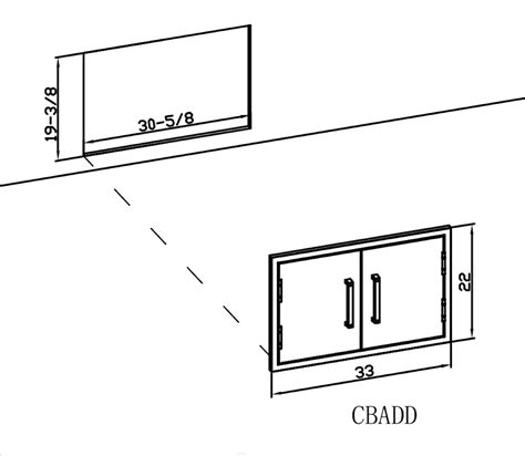 Buy Whistler Stainless Steel Double Access Doors for Outdoor Kitchen ...