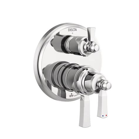 Dorval Thermostatic Shower Trim with 6-Setting Integrated Diverter ...