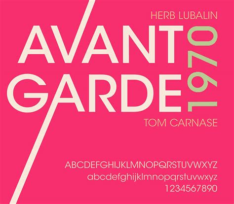 Avant Garde Font