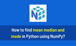 Mean Median Mode Python 的图像结果