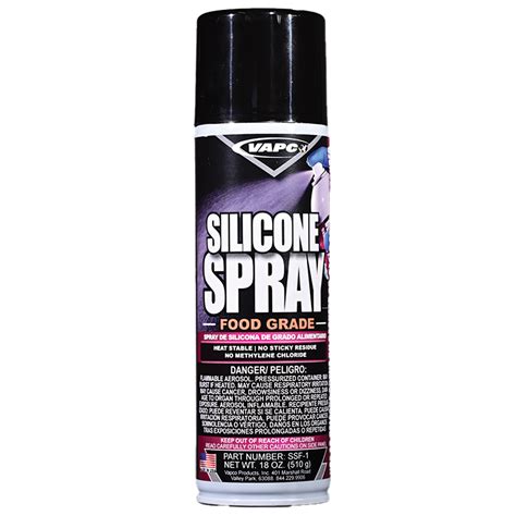Silicone Spray Food Grade SSF-1 - vapcosolutions - Innovating HVACR