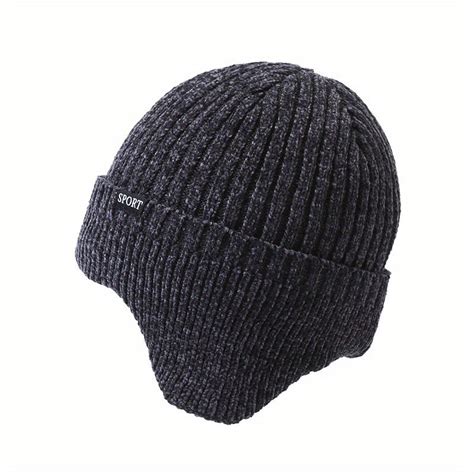 Men's Knitted Beanie Winter Hat with Ear Flap – CRAZE