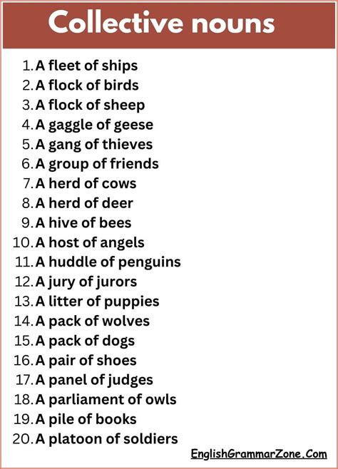 150 Collective Nouns Definition And Example