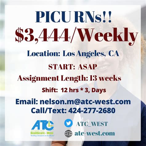 John Mamboleo on LinkedIn: ATC West Healthcare is hiring RN PICU ...