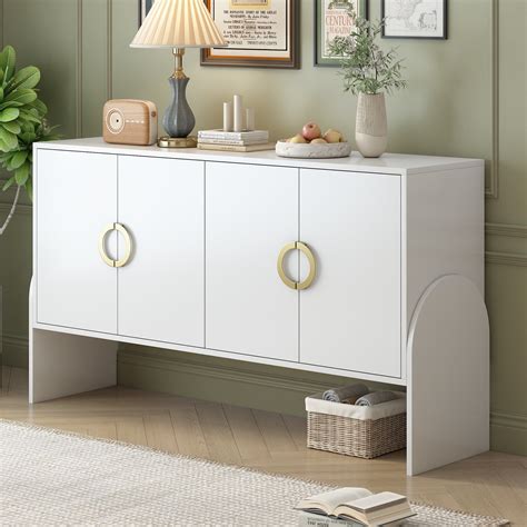 EUROCO 61" Longer Sideboard Buffet Cabinet, Accent Buffet Cabinet with ...