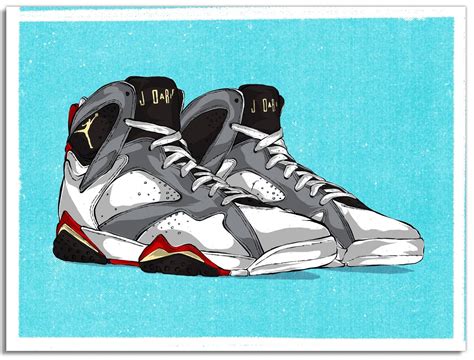 The Twelve: Wear Your Jays Jordan 7 Silkscreen Print by Eric Pagsanjan ...