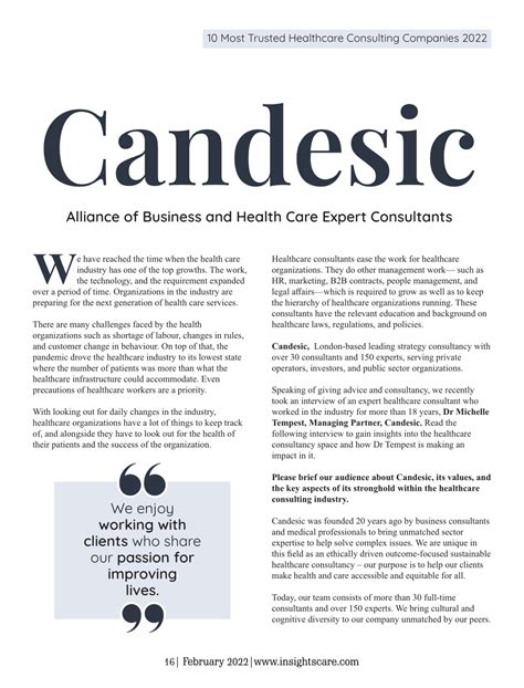 PPT - 10 Most Trusted Healthcare Consulting Companies 2022 PowerPoint Presentation - ID:11365211