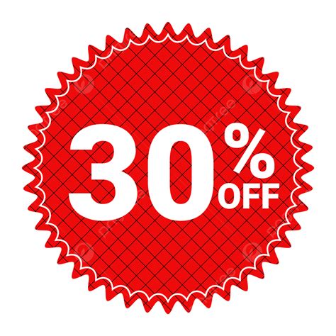 Etiqueta De Descuento Del 30 Por Ciento Hasta Apagado PNG ,dibujos 30 ...