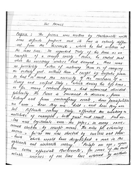 Machiavelli (The Prince) - Classical Political Philosophy - Studocu