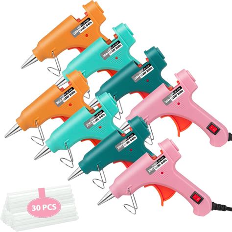 Amazon.com: Mini Hot Glue Gun Set for Class Project, Small Glue Gun Hot ...
