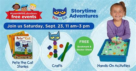 Free Kids Event: Lakeshores Pete the Cat Storytime Adventures ...