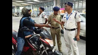 Cops intensify drive against taxi touts, bike taxis at Kol airport ...
