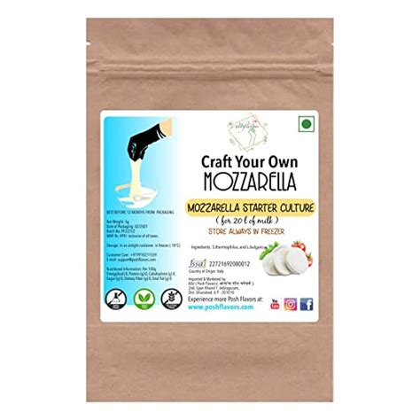 Alla's Posh Flavors Mozzarella Cheese Starter Culture | 5 convenient ...