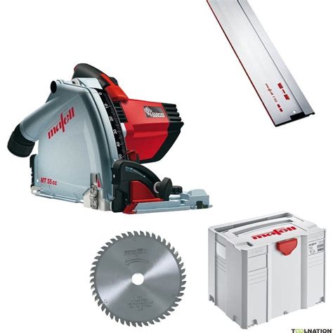 Mafell 1P0467 MT55 CC FAN-SET Drop saw in T-Max + Guide rail 160cm