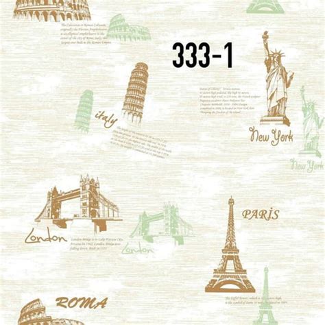 Jual Wallpaper Dinding Motif Landmark Dunia Christa - Kota Bekasi ...