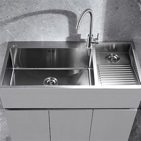 tainless Steel Kitchen Sink Laundry Utility Sink With Washboard ...