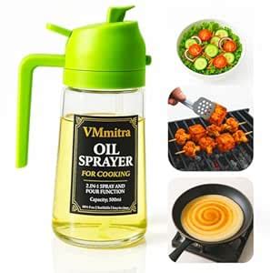 𝙑𝙈𝙢𝙞𝙩𝙧𝙖™ 2 in 1 Oil Sprayer & Pour Bottle for Cooking (500ml Glass ...