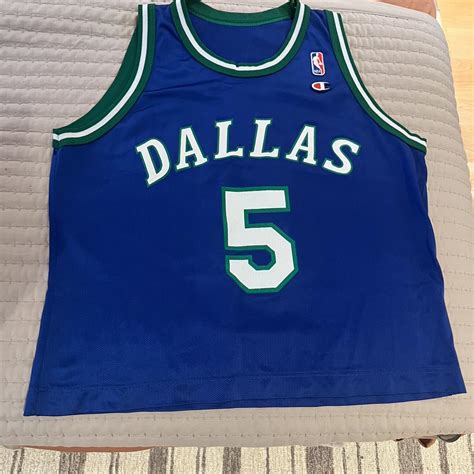 Vtg Champion NBA Dallas Mavericks Jason Kidd Jersey... - Depop