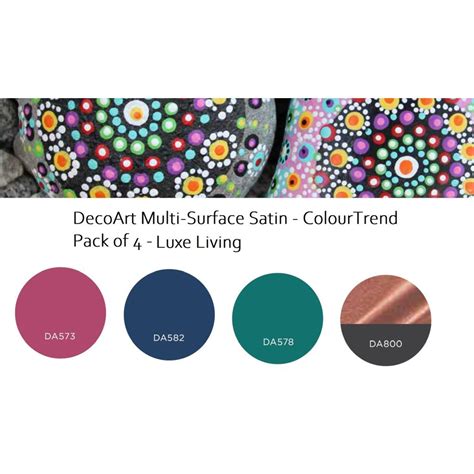 DecoArt Americana Multi Surface Satin Acrylic Paint - Luxe Living Trend ...