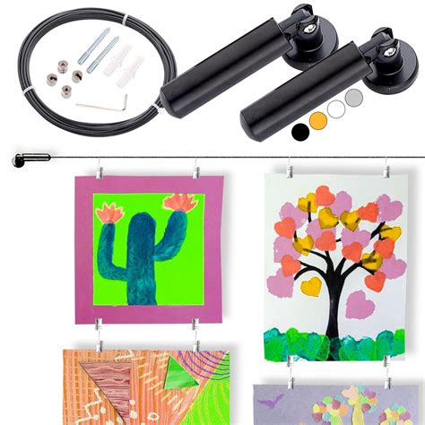 Rio Salto Kids Wire Art Display Hanger Versatile Hanging Clips, Wire ...