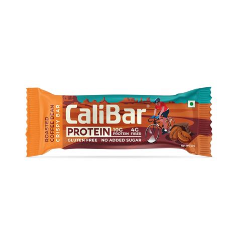 CaliBar 10g Protein Bar - Roasted Coffee Bean Crispy Bar With Real ...