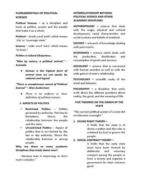 Political Science Notes 的图像结果