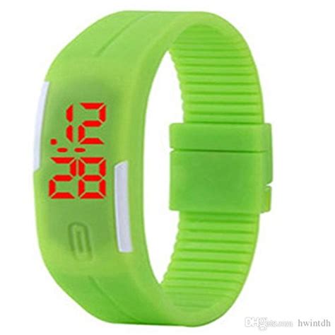 TESLO Digital Parrot Green Dial Slim and Led Bracelet and Lighting ...