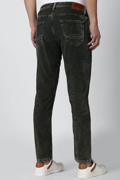 Buy Men Grey Dark Wash Carrot Fit Jeans Online - 746303 | Peter England