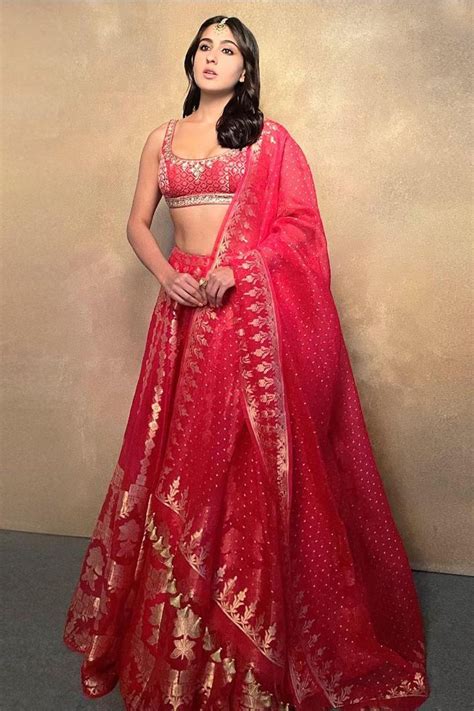 3 times Sara Ali Khan showed us how to do comfort lehengas | Vogue ...