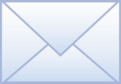 Blue Mail Letter - Free Clip Art