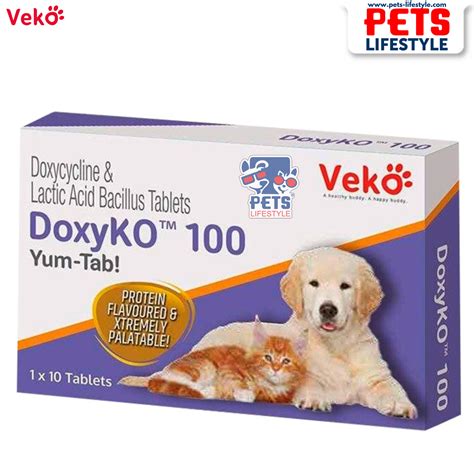Veko DoxyKO 100 mg Yum Tab! – Doxycycline & | Dog Medicine India