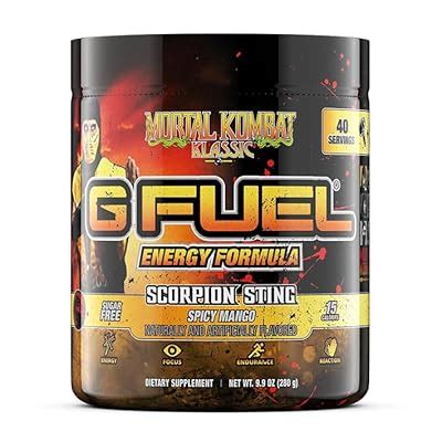 G Fuel Mortal Kombat Klassic Scorpion Sting Energy Powder, India | Ubuy