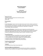 Graphic Design Course Syllabus 的图像结果