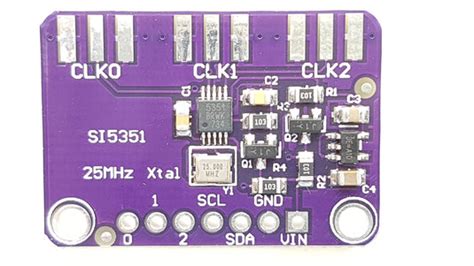 Si5351 I2C 25MHZ Controller Clock Generator - ThinkRobotics ...