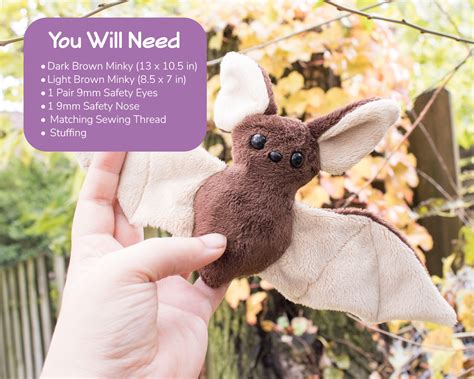 Image result for Bat Stuffed Animal Pattern