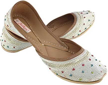 Fulkari Prime Glowing Beige Gold Women's Soft Leather Bite and Pinch ...