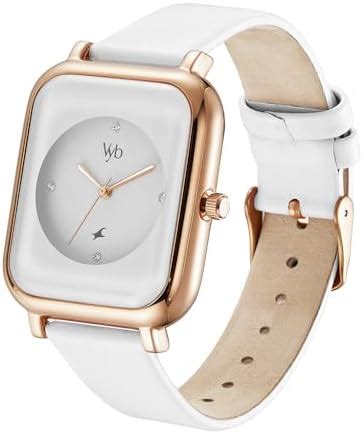 Buy Fastrack Vyb Muse Quartz Analog White Dial Leather Strap Watch for ...