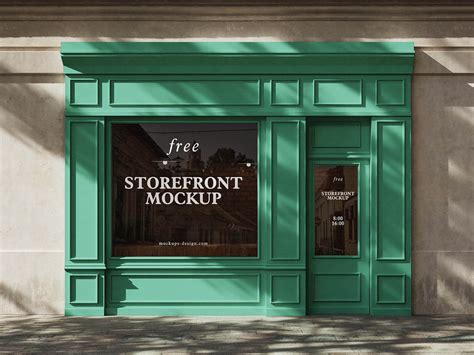 Free Classic Facade Storefront Mockup PSD Set - PsFiles