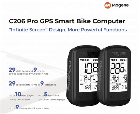 Magene C206 Pro Bicycle Computer | GPS Bike Computer