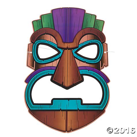 Free Printable Tiki Faces