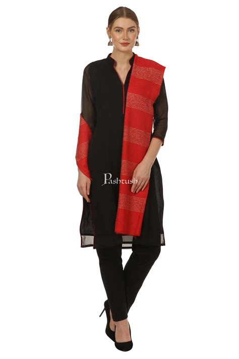 Pashtush His and Her Set of Fine Wool Stoles with Premium Gift Box Pac ...