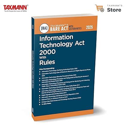 Buy Taxmann's Information Technology Act 2000 with Rules [Bare Act with ...