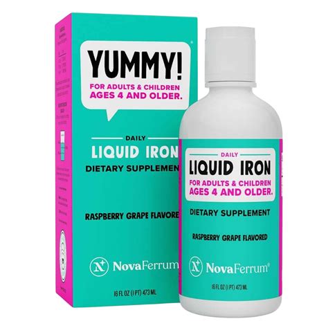NovaFerrum Yummy 16 fl oz – Liquid Iron Supplement for Kids