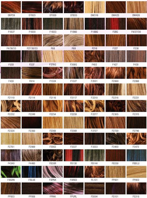 Wigs.com Color Chart 的图像结果